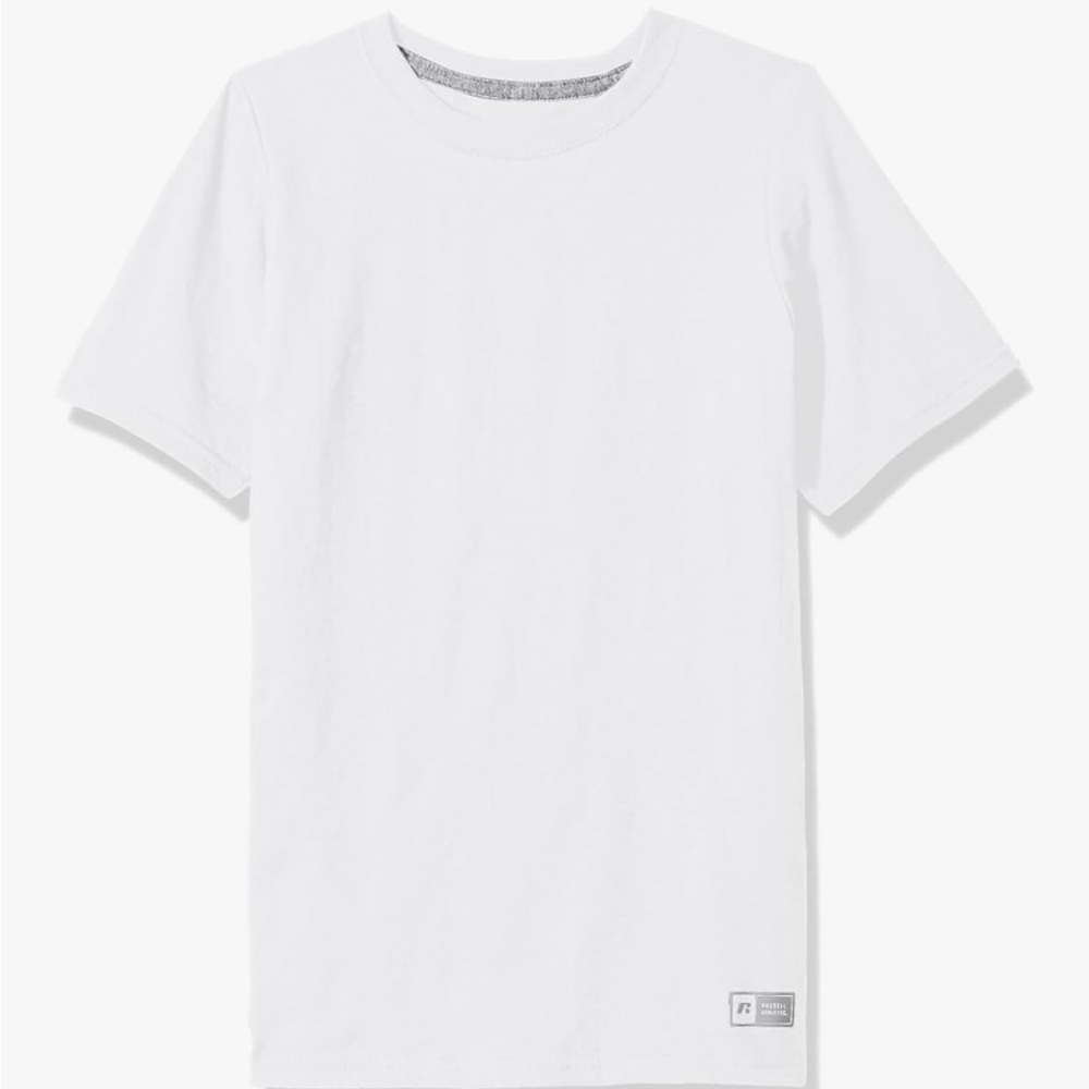 NWT Russell Athletics Big Boys’ Cotton Performance Short Sleeve T-Shirt - Large